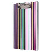 Multicolored Vertical Striped Clipboard Klemmbrett (Links)