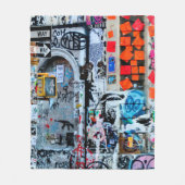 MULTICOLORED WALL PAINING FLEECEDECKE (Vorderseite)