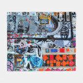 MULTICOLORED WALL PAINING FLEECEDECKE (Vorderseite (Horizontal))