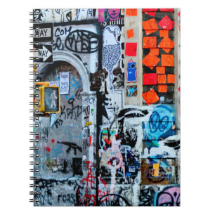 MULTICOLORED WALL PAINING NOTIZBLOCK