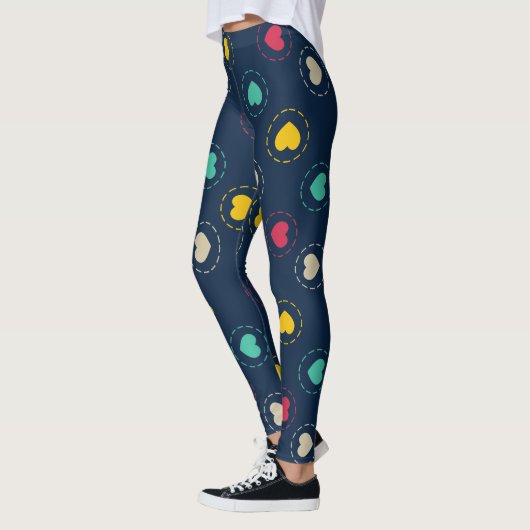 Multicolorherzen Leggings (Links)