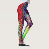 MULTICOLORIERTE ABSTRAKTE VERSCHMUTZUNG LEGGINGS (Rechts)