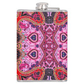 Multicolorpaisley, Schal-Print-Design Flachmann (Rückseite)