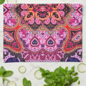 Multicolorpaisley, Schal-Print-Design Geschirrtuch (Gefaltet)