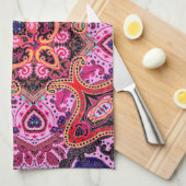 Multicolorpaisley, Schal-Print-Design Geschirrtuch (Viertel Falte)