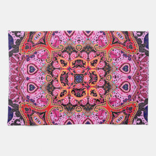Multicolorpaisley, Schal-Print-Design Geschirrtuch