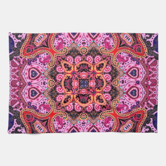 Multicolorpaisley, Schal-Print-Design Geschirrtuch (Horizontal)