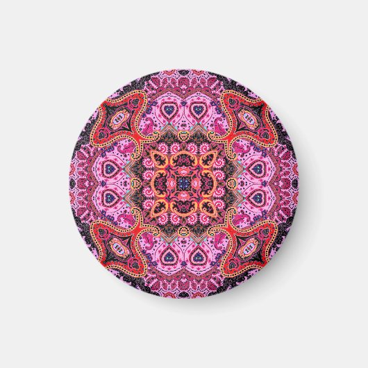 Multicolorpaisley, Schal-Print-Design Magnet (Vorne)