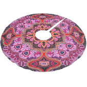 Multicolorpaisley, Schal-Print-Design Polyester Weihnachtsbaumdecke (Schrägansicht)