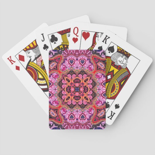 Multicolorpaisley, Schal-Print-Design Spielkarten (Rückseite)