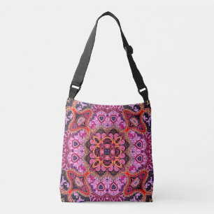 Multicolorpaisley, Schal-Print-Design Tragetaschen Mit Langen Trägern