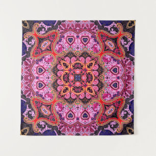Multicolorpaisley, Schal-Print-Design Wandteppich