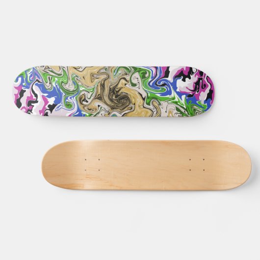 Multicolors liquidieren skateboard (Horizontal)