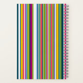 Multicolour Vertical Striped notebook  Notizblock (Rückseite)