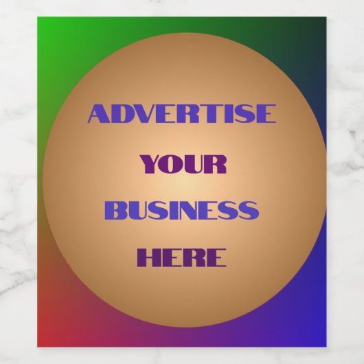  Multicoloured Business Design Illuminated Sign Weinetikett (Einzelnes Label)