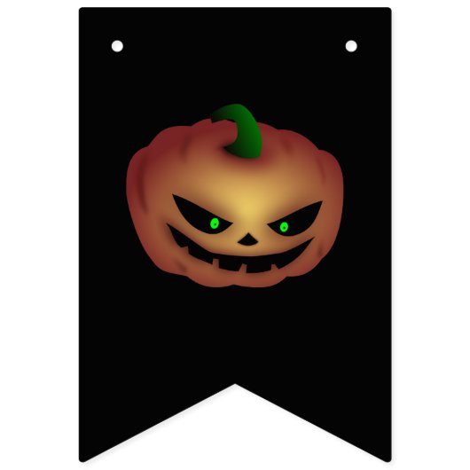 Multicoloured Halloween Girlande scary Pumpkins  Wimpelkette (Dritte Fahne)