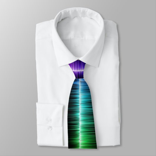 Multicoloured Sound Wave Necktie Krawatte (Gebunden)