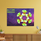 Multicore-Verarbeitung Leinwanddruck (Insitu (Wohnzimmer))