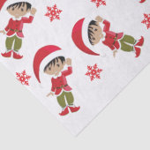 Multicultural Elf Boy Seidenpapier (Detail)