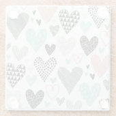 MultiDesign-Herz Glasuntersetzer (Rückseite)