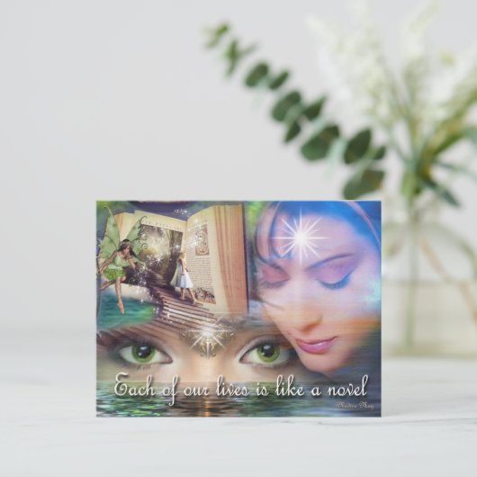 Multidimensionale Welten Postkarte (Stehend Vorderseite)