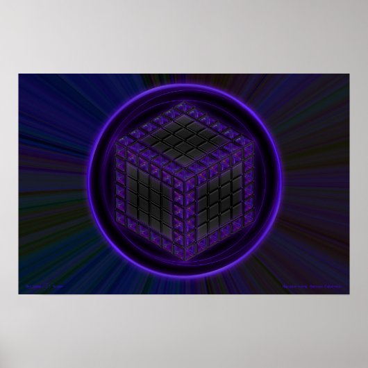 Multidimensionaler Quantenausdruck Poster (Vorne)