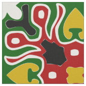 Multifarben-afrikanisches Tribal-Muster Stoff (Nahaufnahme)