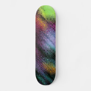 Multifarbendesign psychedelischer Kunst Skateboard