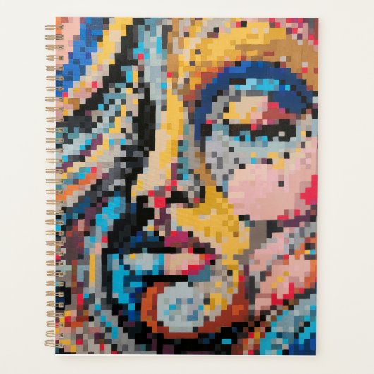 Multifarbene Pixelkreation Planer (Vorderseite)