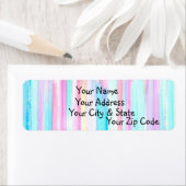 Multifarbig gestrichelte Rücksendeadresse (Insitu)