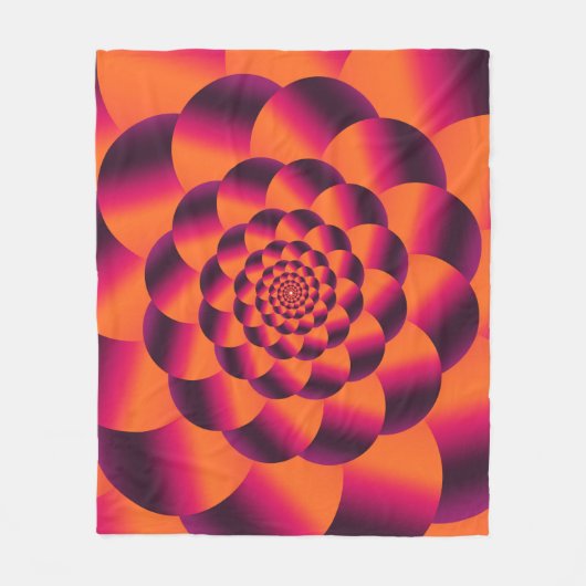 Multifarbiger psychedelischer Hintergrund, funky v Fleecedecke (Vorderseite)