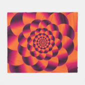 Multifarbiger psychedelischer Hintergrund, funky v Fleecedecke (Vorderseite (Horizontal))
