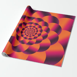 Multifarbiger psychedelischer Hintergrund, funky v Geschenkpapier