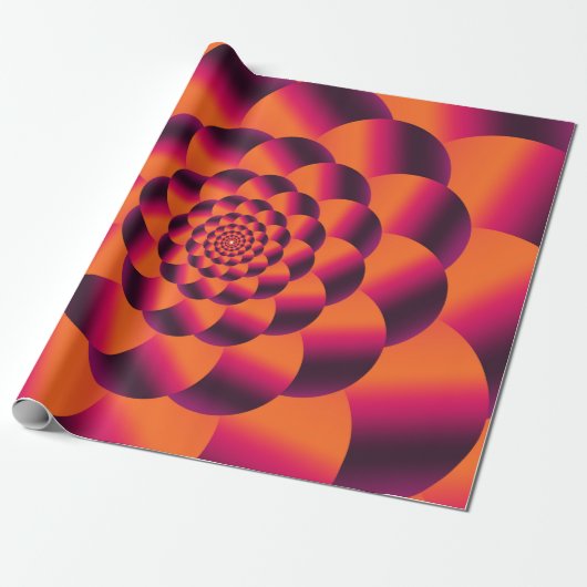 Multifarbiger psychedelischer Hintergrund, funky v Geschenkpapier (Ungerollt)