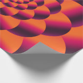 Multifarbiger psychedelischer Hintergrund, funky v Geschenkpapier (Ecke)