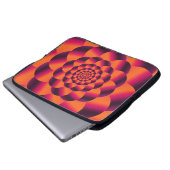 Multifarbiger psychedelischer Hintergrund, funky v Laptopschutzhülle (Vorne Knopf)