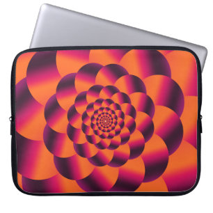 Multifarbiger psychedelischer Hintergrund, funky v Laptopschutzhülle