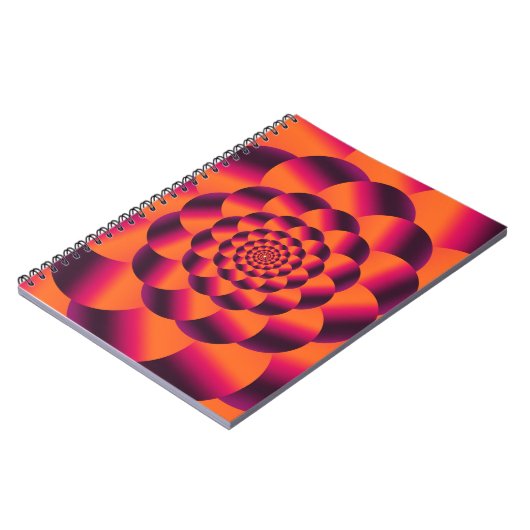 Multifarbiger psychedelischer Hintergrund, funky v Notizblock (Linke Seite)