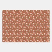 Multifloral von Burnt Orange Geschenkpapier Set (Vorderseite)