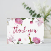 Multiflorales Brautparty Dankeskarte (Stehend Vorderseite)
