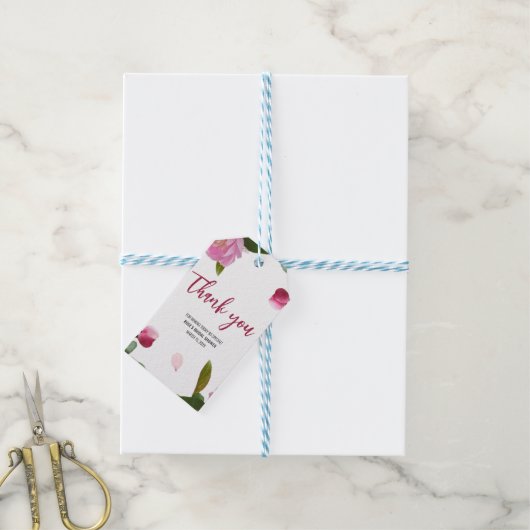 Multiflorales Brautparty Geschenkanhänger (Mit Garn)