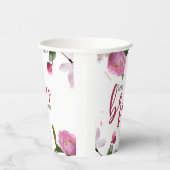 Multiflorales Brautparty Pappbecher (Rechts)