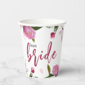 Multiflorales Brautparty Pappbecher (Vorderseite)