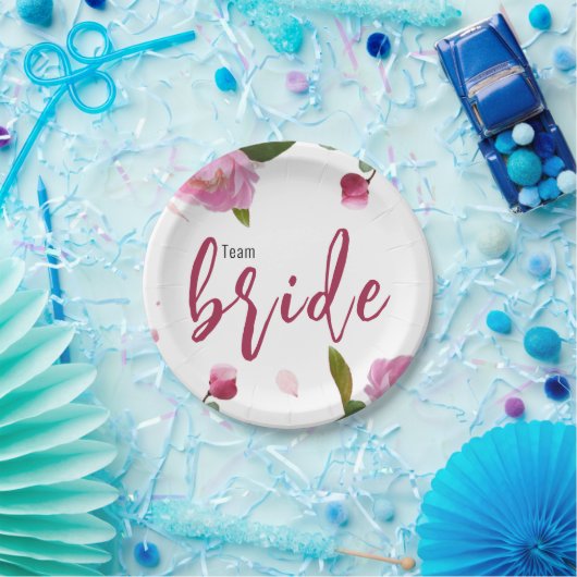 Multiflorales Brautparty Pappteller (Party)