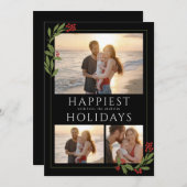 MULTIFOTOKARTE MIT CHRISTMAS GRENZÜBERSCHREITUNG FEIERTAGSKARTE (Vorne/Hinten)