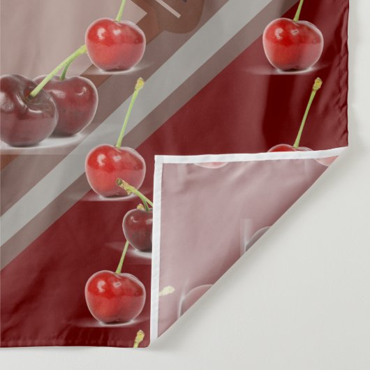 Multifunktionale 'Kirsche & Schokolade' mit Dunkel Wandteppich (Detail)