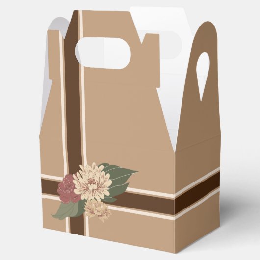 Multifunktionsleisten-Design mit Blumenakzent Geschenkschachtel (Geöffnet)