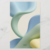 Multifunktionspapier im stilvollen Grafikdesign Briefpapier (Rückseite)