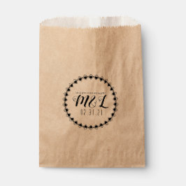 Multiherz-Geo-dekorative Circular Wedding-Logo Geschenktütchen