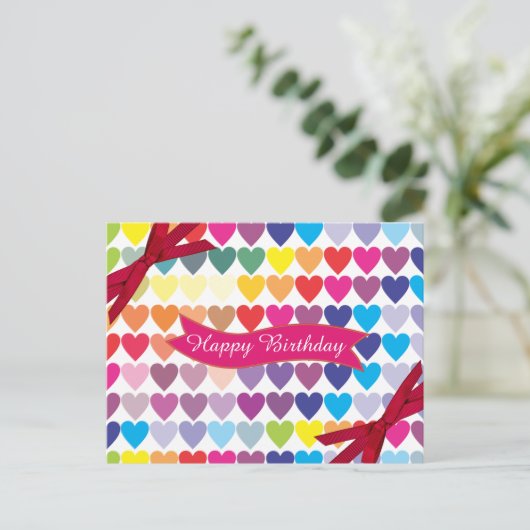 Multiherzen Postkarte (Stehend Vorderseite)